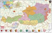 Österreich politisch – PLZ- und Organisationskarte
